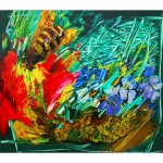 Ape Nei Fiori (Foglio 70x79)