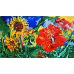Girasoli e Ibiscus (Foglio 85x116)
